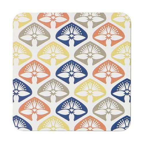 Ian Blackwell Pattern Coaster Single Pohutukawa