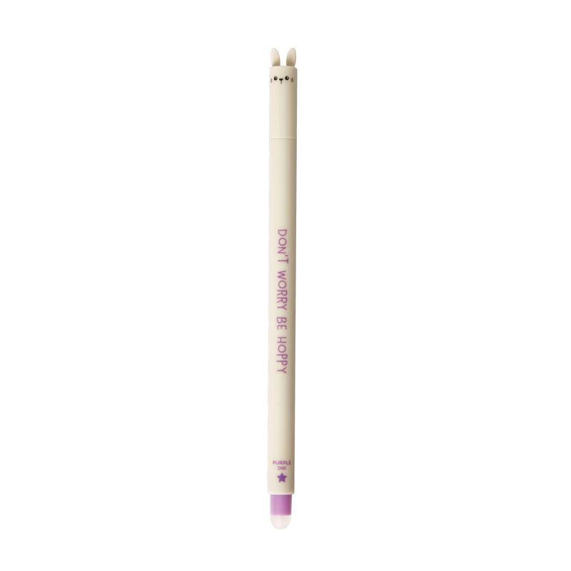 Legami Bunny Erasable Pen - Purple Ink image number 0