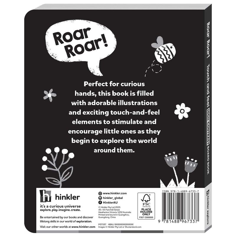 High Contrast Board Book Touch And Feel: Rawr Rawr! image number 2