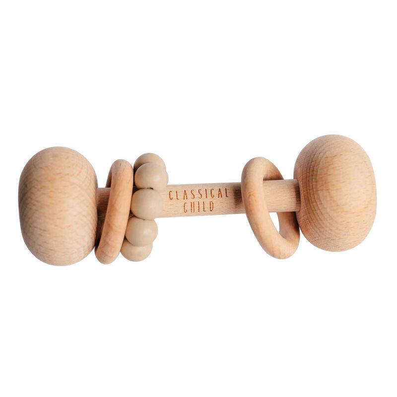 Classical Child Beech Rattle image number 2