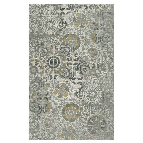Pottery Barn Talia Printed Rug 152x244cm Gray Multi