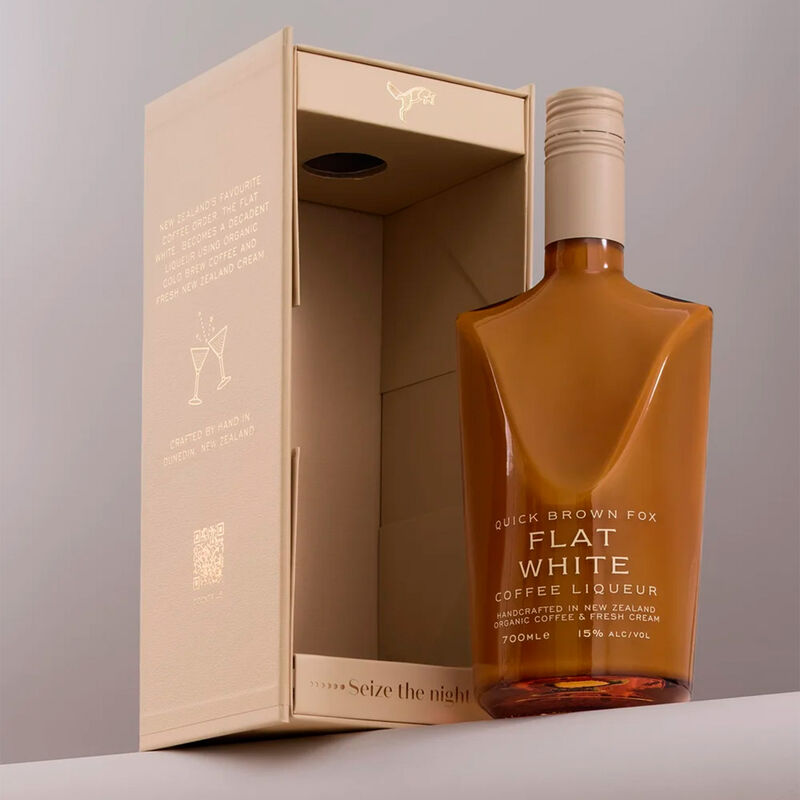 Quick Brown Fox Flat White Cream Liqueur 700ml Gift Boxed image number 1