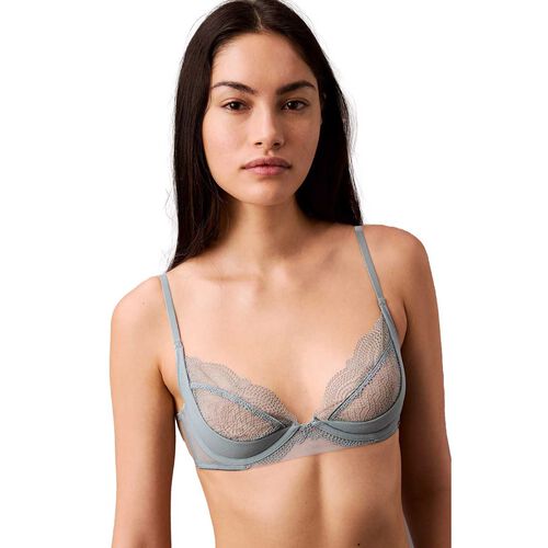 Calvin Klein Ck Geo Lace Unlined Plunge