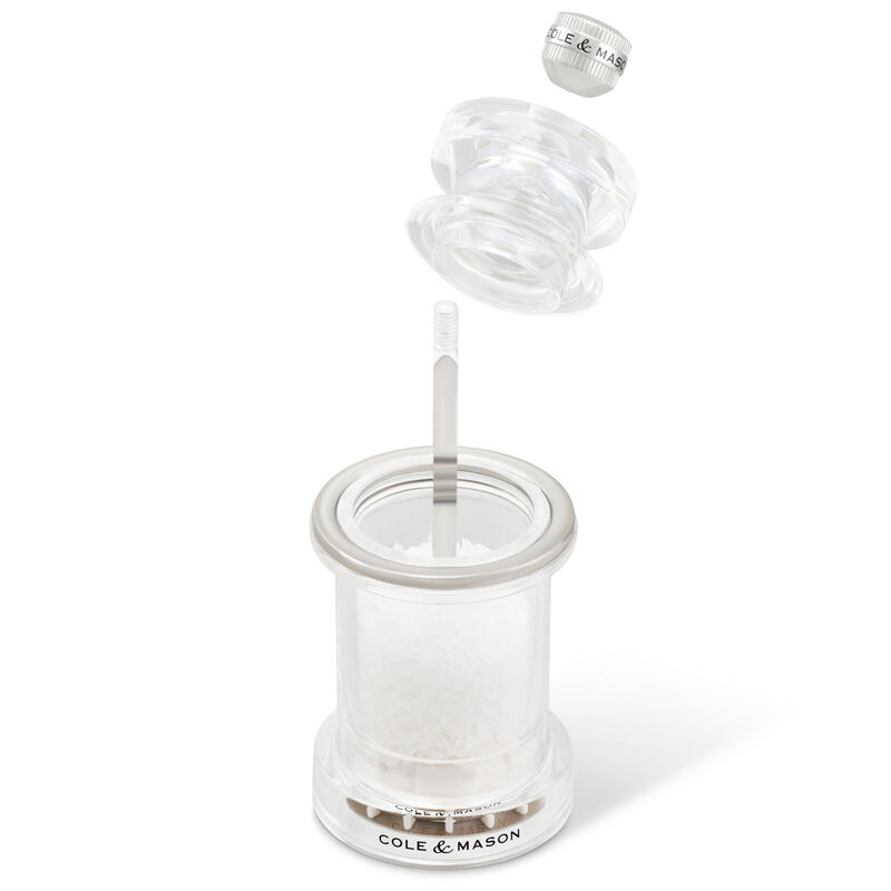 Cole & Mason 675 Acrylic Salt Mill 11.8cm image number 1