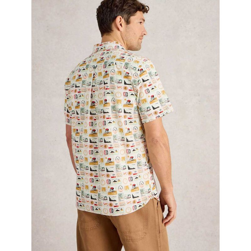 White Stuff Finsbury Travel Printed Shirt image number 1