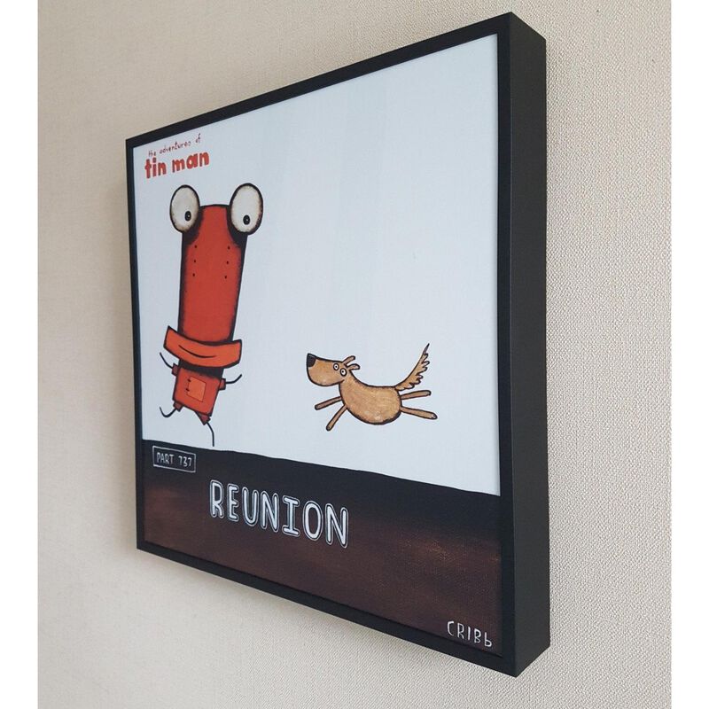 Tony Cribb Tin Man Big Fan Box Frame 15.5 X 15.5cms image number 1