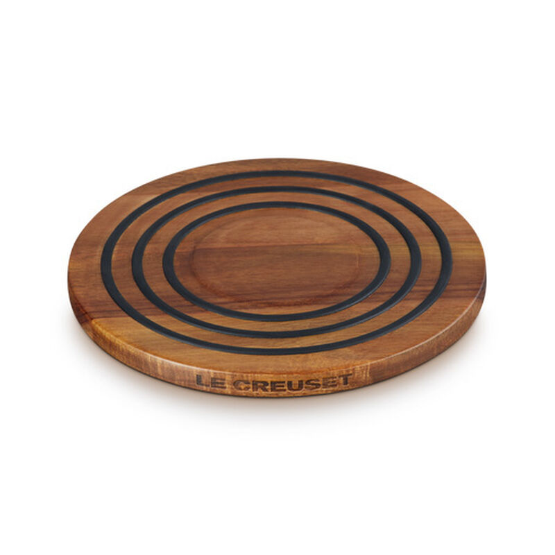 Le Creuset Acacia Magnetic Wooden Trivet image number 1