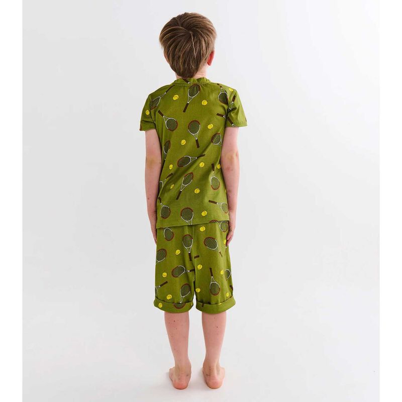 Kip&Co Deuce Organic Cotton Short Sleeve Tee & Short PJ Set image number 2