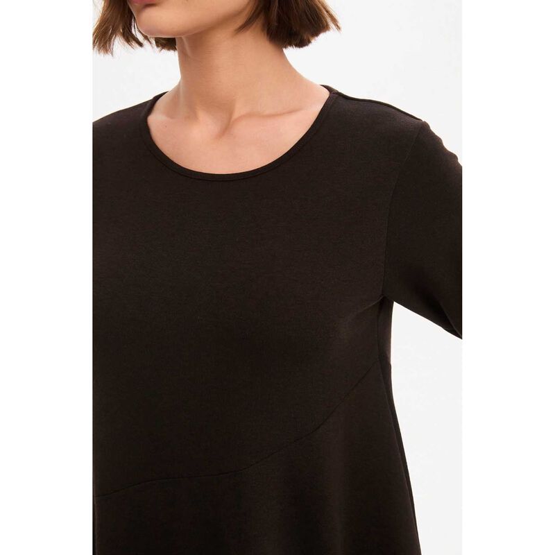 TIRELLI Diagonal Seam Knit Dress image number 6