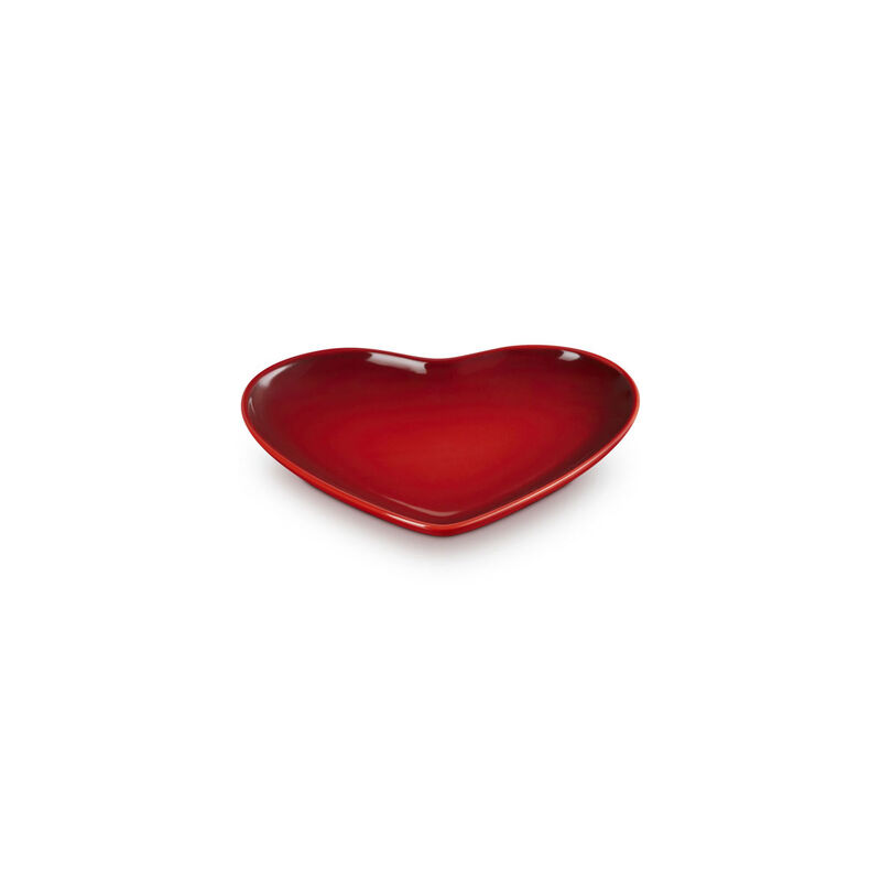 Le Creuset Stoneware Heart Plate 23cm image number 0
