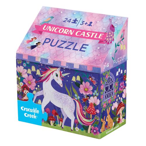 Crocodile Creek 24Pc Puzzle Unicorn Castle