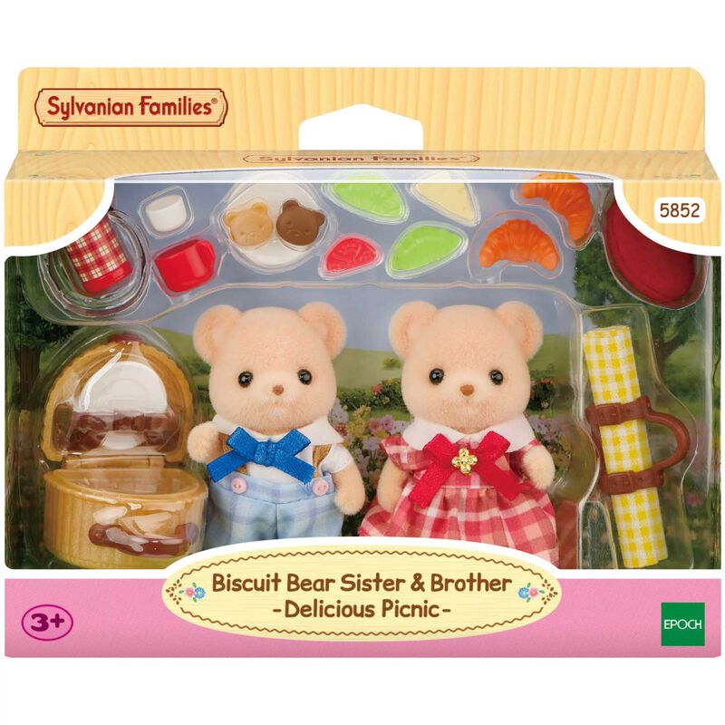 Sylvanian Families Biscuit Bear Sister & Brother - Delicious Picnic image number 0