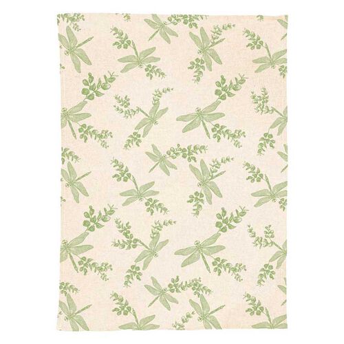 Selbrae House Linen Tea Towel - Dragonfly & Flora