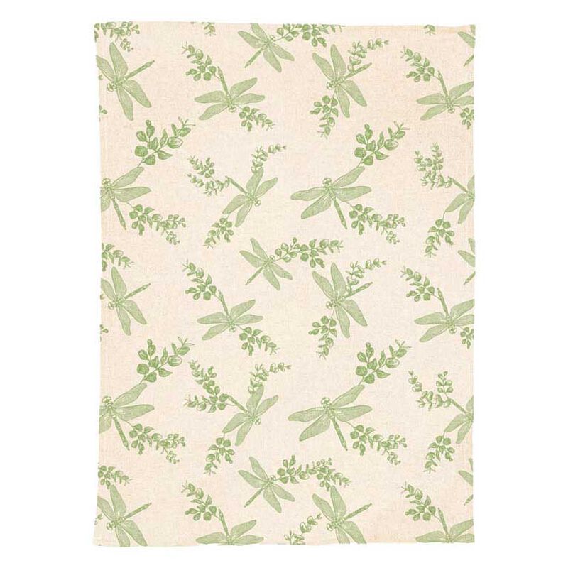 Selbrae House Linen Tea Towel - Dragonfly & Flora image number 0