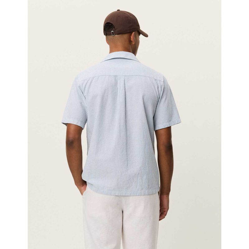 Les Deux Lukas Stripe Cotton Linen SS Shirt image number 1