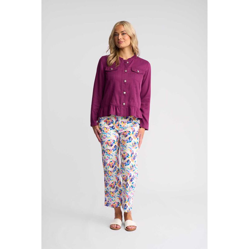 Vassalli Jacket With Frill Hem image number 11