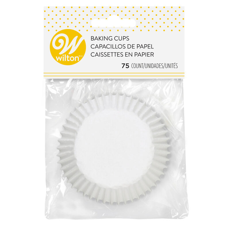 Wilton Baking Cups - White 75 Pack image number 1