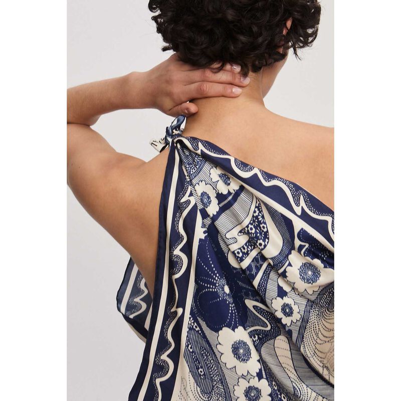 ALÉMAIS Mickey Silk Scarf image number 1