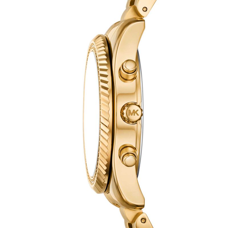 Michael Kors Lexington Chronograph Gold-Tone Stainless Steel Watch image number 2