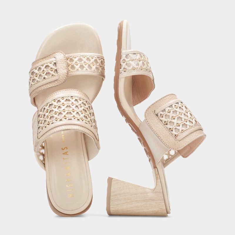 Hispanitas Orquidea Raffia Slingback Heeled Sandal image number 3