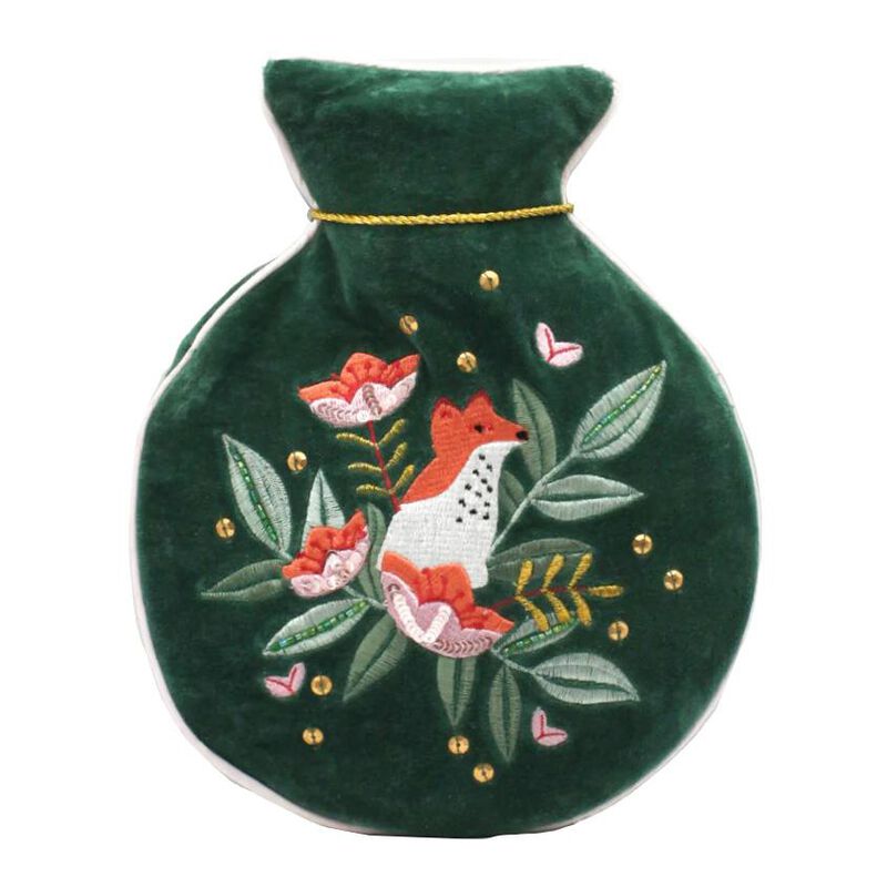 House Of Disaster Secret Garden Fox Hot Water Bottle image number 0