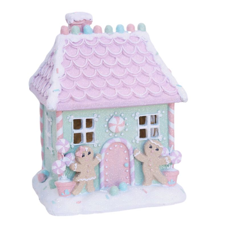 Gingerbread House Pastel Colours 22cm image number 0