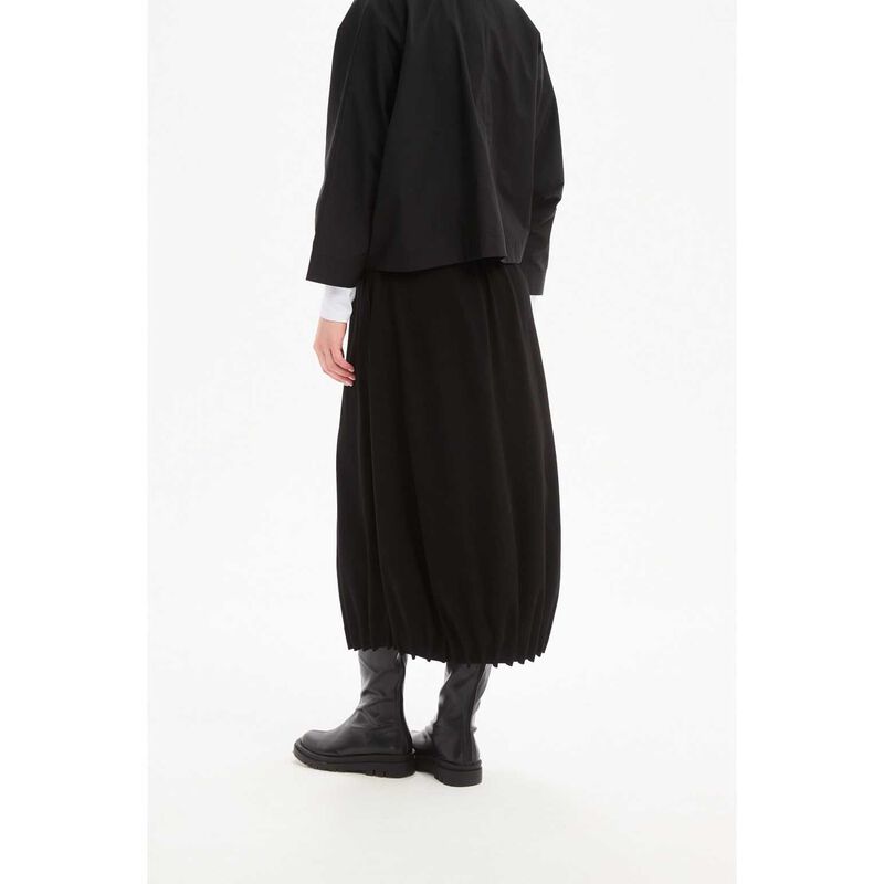 TIRELLI Jersey Pin Tuck Hem Skirt image number 1