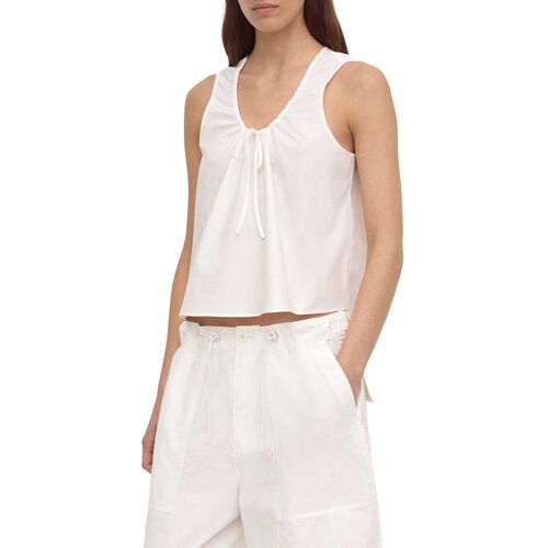 Assembly Label Holly Cotton Tie Top White