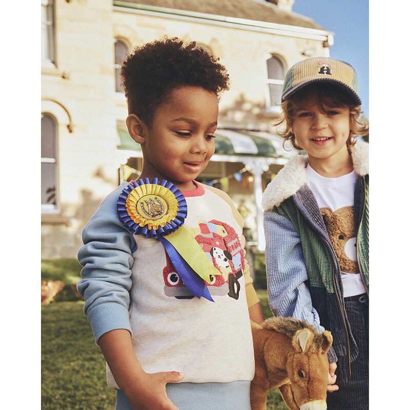 Huxbaby Fire Truck Sweatshirt 3-5Y image number 3