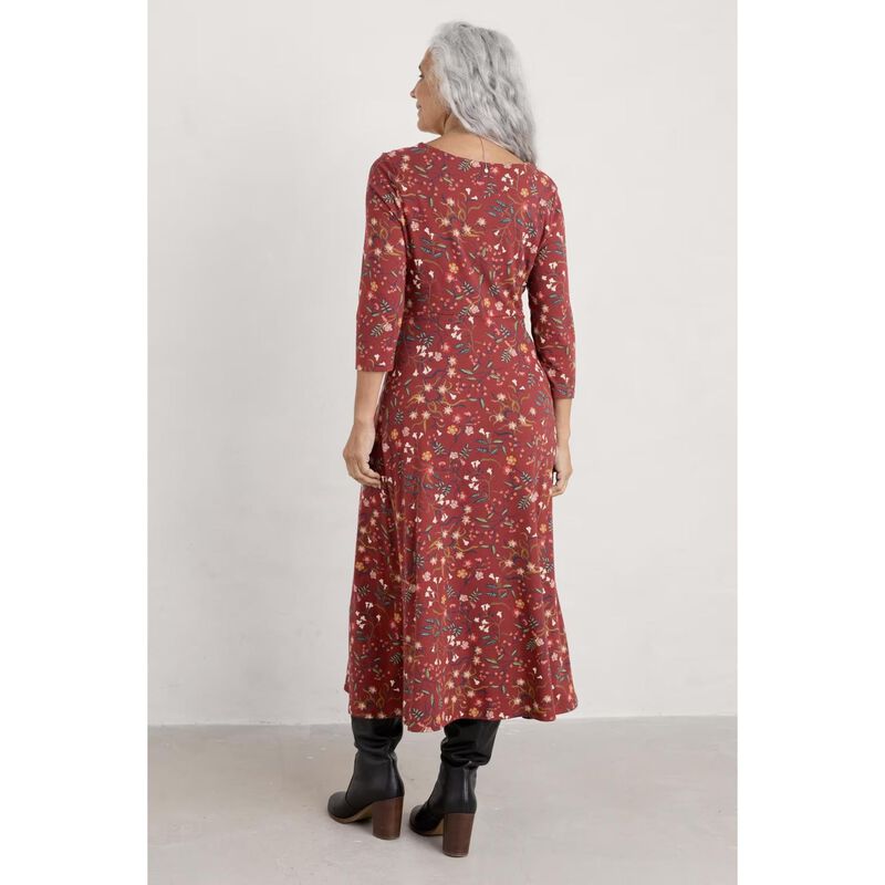 Seasalt Cornwall St Martin Dress Meadow Bloom Jam image number 1
