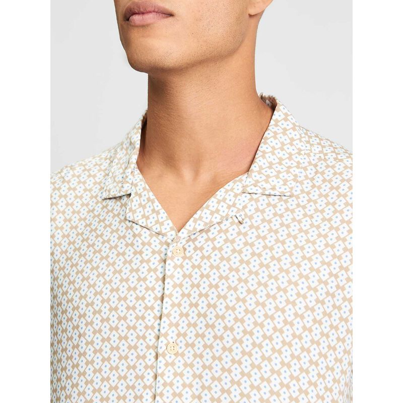 Ben Sherman Geo Border Print Shirt image number 2