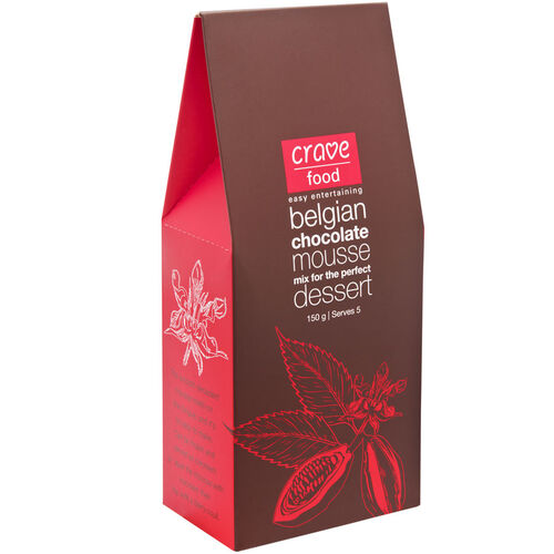 Crave Food Belgian Chocolate Mousse Dessert 150g