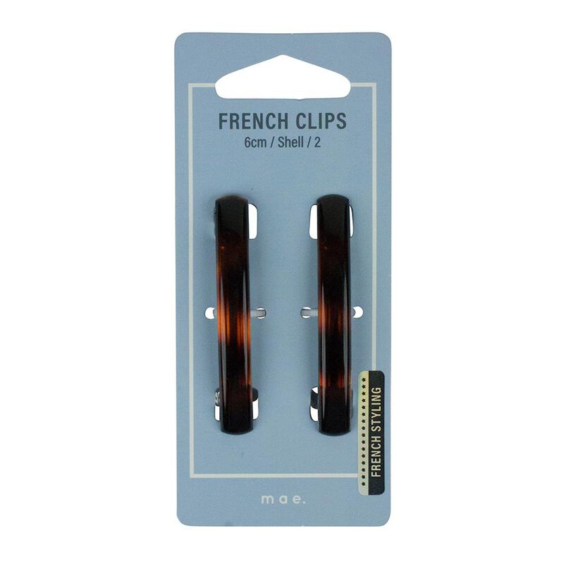 Mae French Clip 6cm Shell (2) image number 0