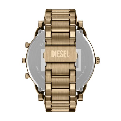 Diesel Mr. Daddy Slim Three-Hand Antique Gold-Tone Stainless Steel Watch