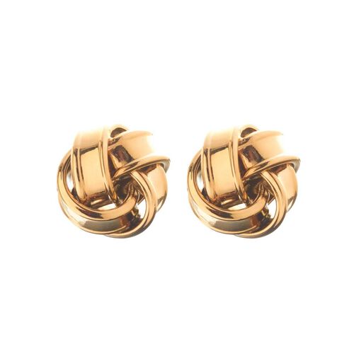 Silk & Steel Knot Earrings