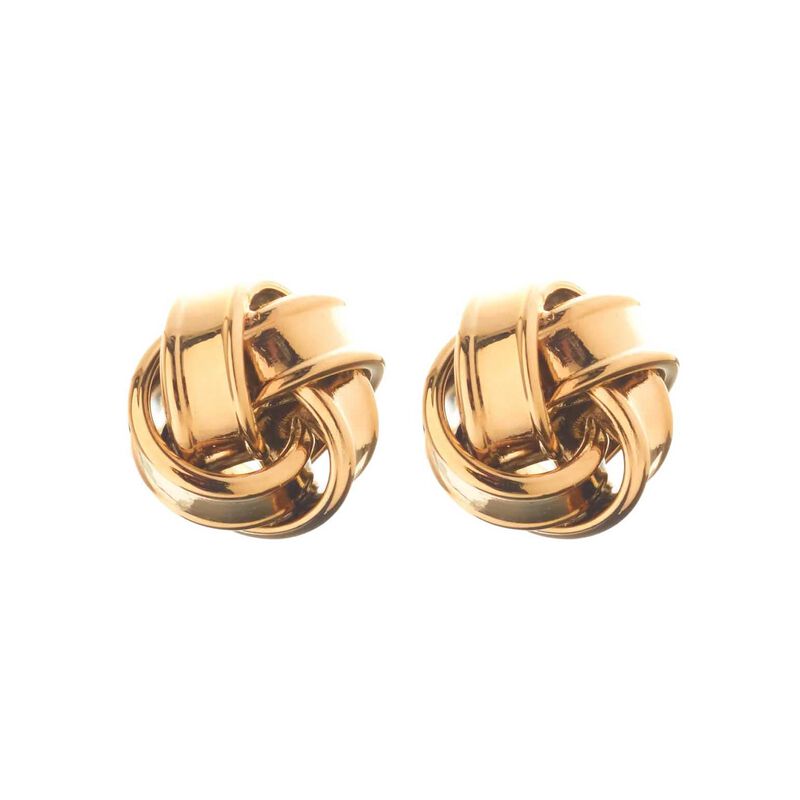 Silk & Steel Knot Earrings image number 0