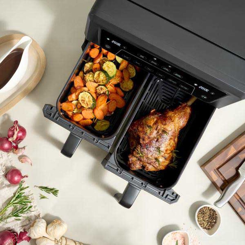 CSN Dual Basket Air Fryer 10.4L image number 3