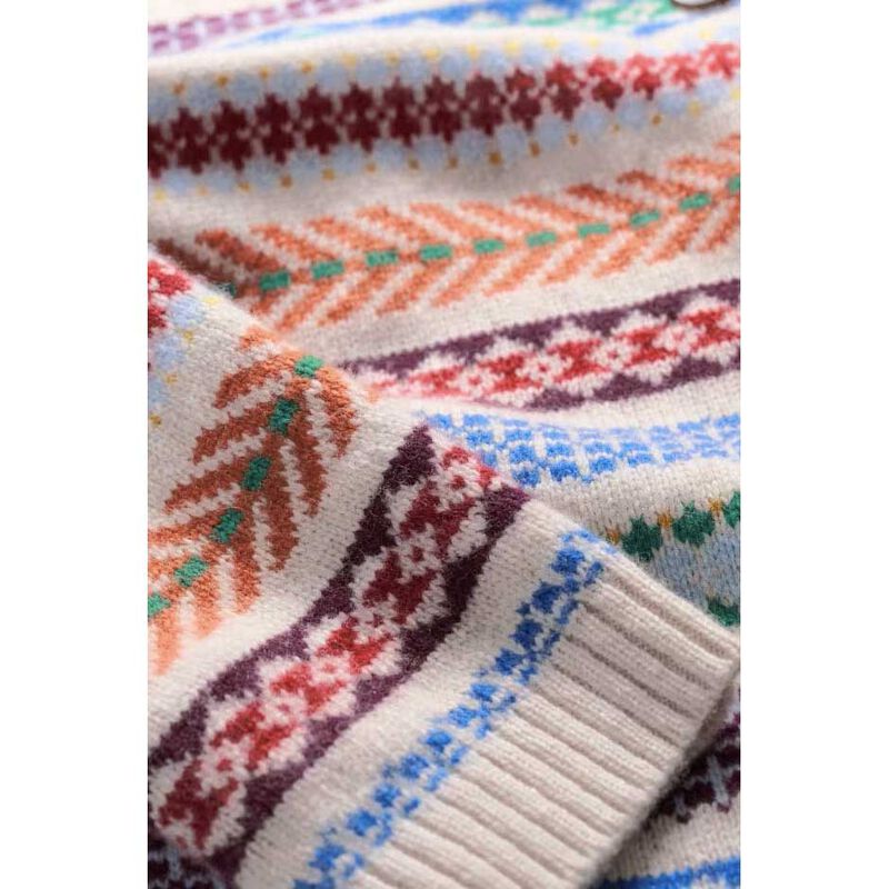 Seasalt Cornwall Percella Cove Cardigan Knit Abstraction Multi image number 2