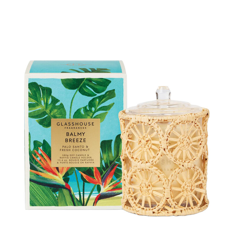 Glasshouse Fragrances Balmy Breeze Soy Candle 380g image number 0