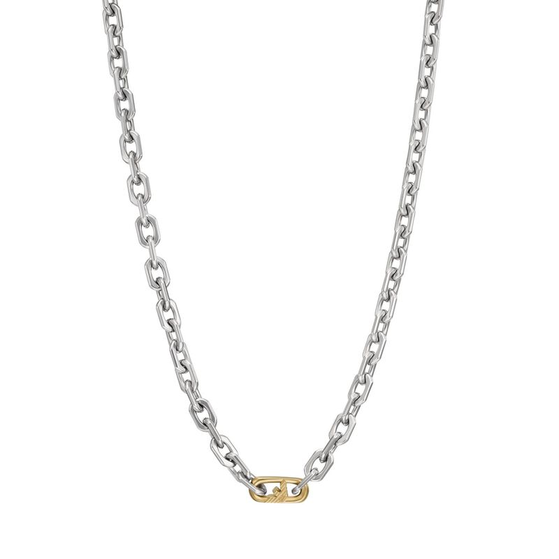 Emporio Armani Two-Tone Stainless Steel Chain Necklace image number 1