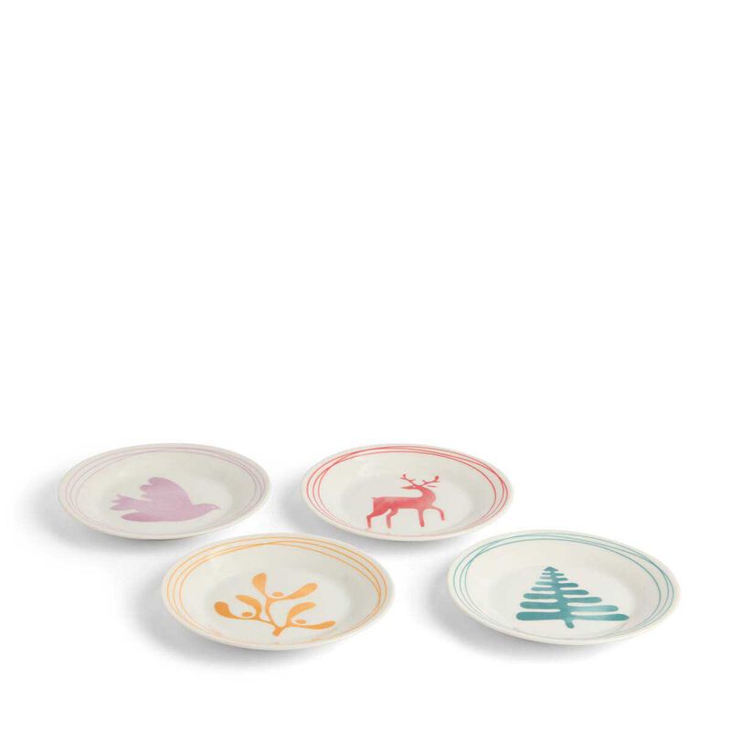 Royal Doulton 1815 Christmas Plate 16cm Mixed Colours Set of 4 image number 3
