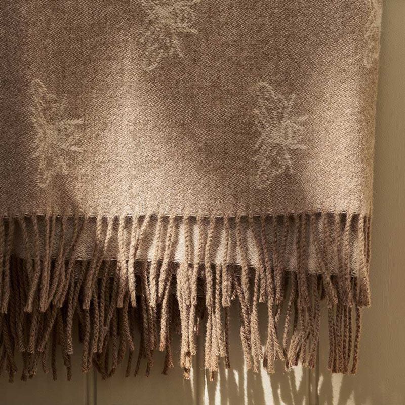 Sophie Allport Woven Throw - Wool - Bees image number 2