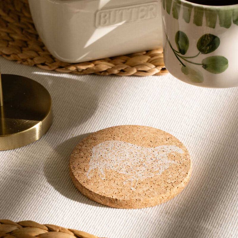 Selbrae House Single Cork Coaster Sheep image number 1