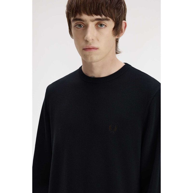 Fred Perry Pique Stitch Jumper image number 1