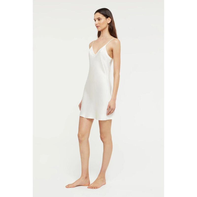 Ginia Silk Chemise V Neck image number 7