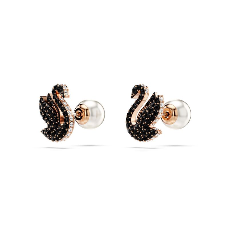 Swarovski Swan Stud Earrings image number 2