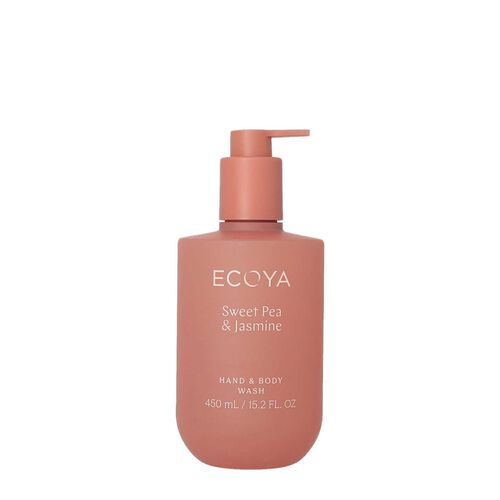 ECOYA Hand & Body Wash Sweet Pea & Jasmine 450ml