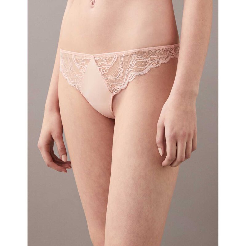 Calvin Klein Sensual Stretch Lace Thong image number 2