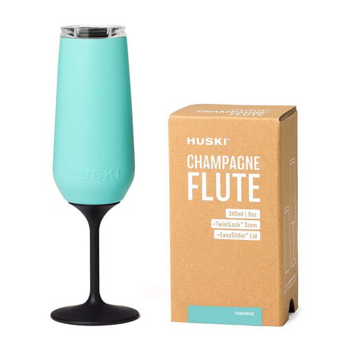 Huski Champagne Flute - Turquoise