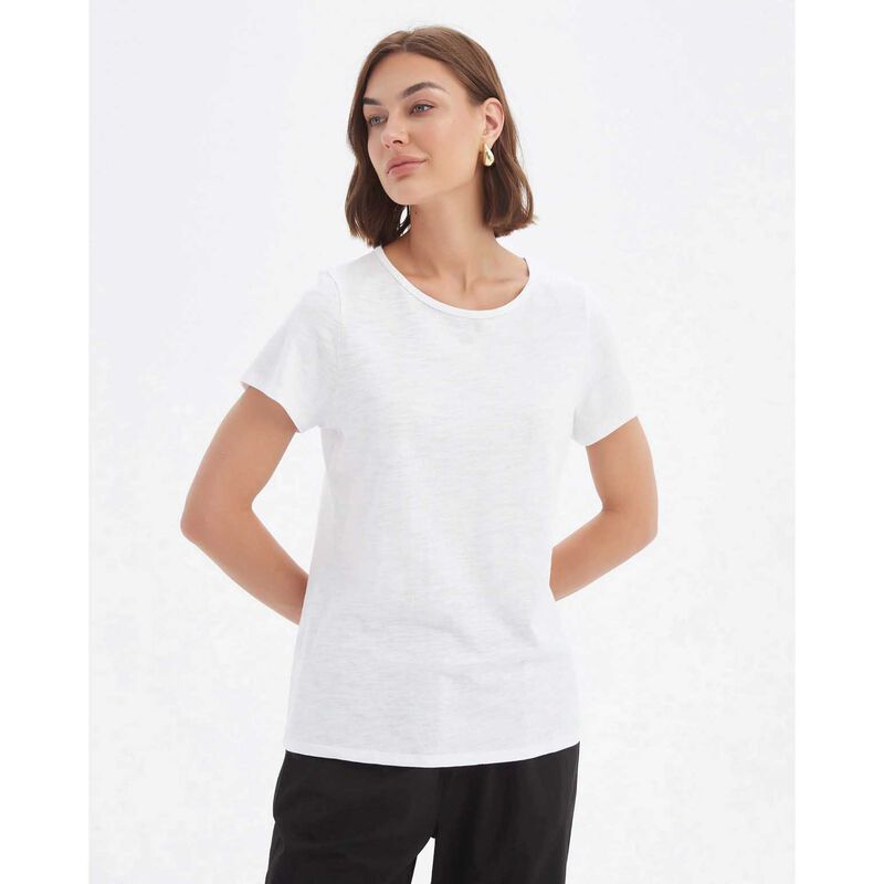 TIRELLI Short Sleeve Slub Slim Tee image number 6